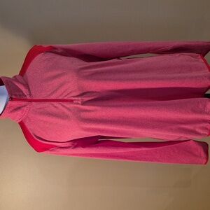 NIKE Quarter-Zip Women's Red Dri-Fit Golf Top SIze XL